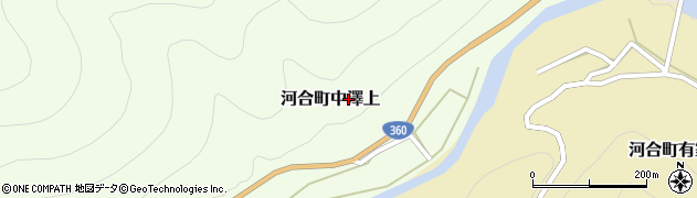 岐阜県飛騨市河合町中澤上周辺の地図