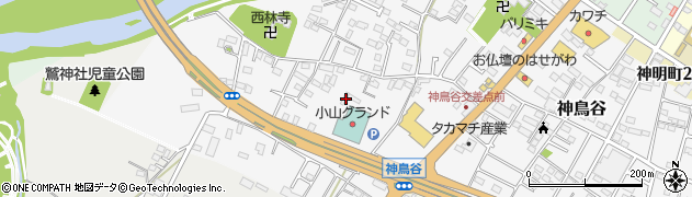 栃木県小山市神鳥谷205周辺の地図