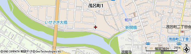 伊勢崎市北郭公園周辺の地図