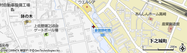高崎粕沢橋郵便局周辺の地図