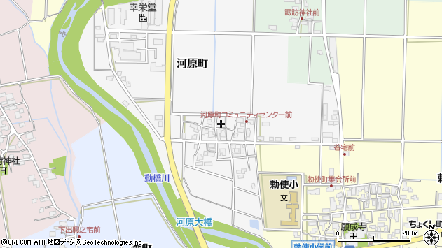 〒922-0314 石川県加賀市河原町の地図