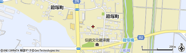 栃木県佐野市鐙塚町245周辺の地図