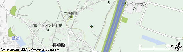 茨城県笠間市長兎路周辺の地図