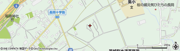 茨城県茨城町（東茨城郡）長岡周辺の地図