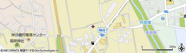 茨城県筑西市神分626周辺の地図