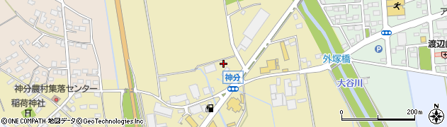 茨城県筑西市神分625周辺の地図