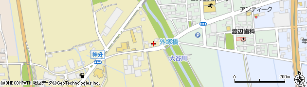 茨城県筑西市神分213周辺の地図