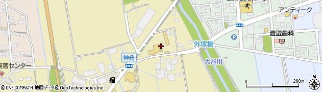 茨城県筑西市神分204周辺の地図