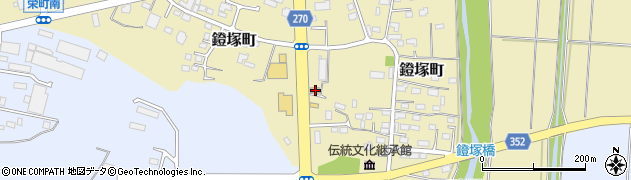 栃木県佐野市鐙塚町168周辺の地図