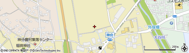 茨城県筑西市神分616周辺の地図