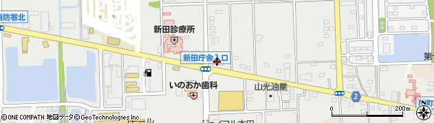 群馬県太田市新田市野井町388周辺の地図