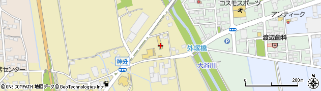 茨城県筑西市神分202周辺の地図