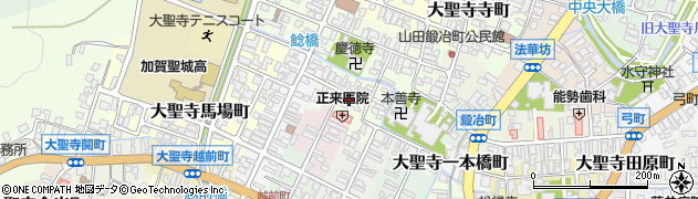 石川県加賀市大聖寺魚町周辺の地図