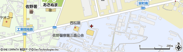栃木県佐野市高萩町744周辺の地図