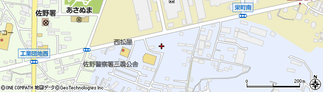 栃木県佐野市高萩町749周辺の地図