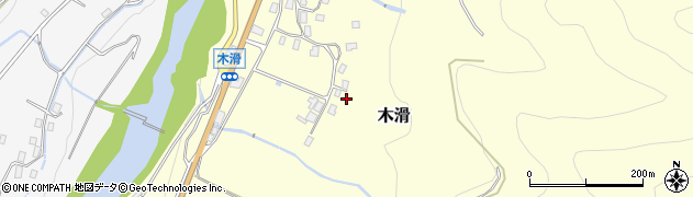 石川県白山市木滑ヘ周辺の地図