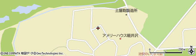 長野県北佐久郡軽井沢町発地196周辺の地図