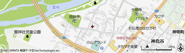 栃木県小山市神鳥谷157周辺の地図