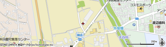 茨城県筑西市神分624周辺の地図