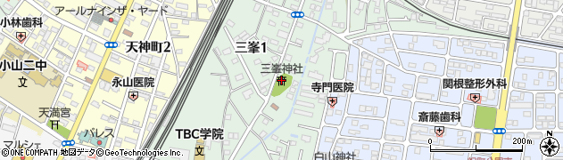三峯神社周辺の地図