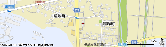 栃木県佐野市鐙塚町170周辺の地図