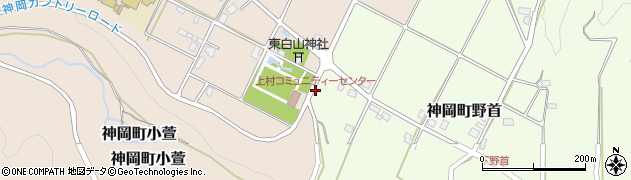 上村コミュニティーセンター周辺の地図