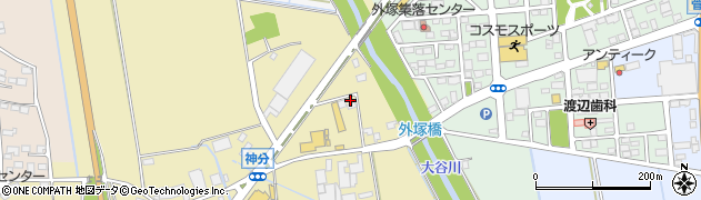 茨城県筑西市神分200周辺の地図