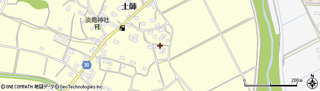 茨城県笠間市土師601周辺の地図
