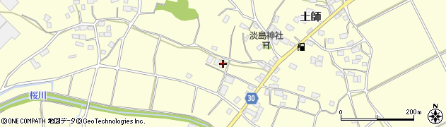 茨城県笠間市土師999周辺の地図