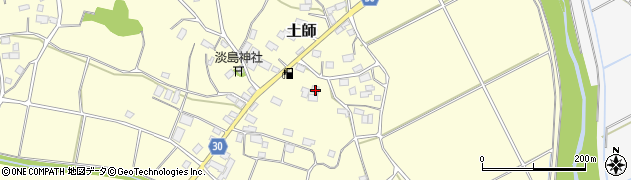 茨城県笠間市土師620周辺の地図