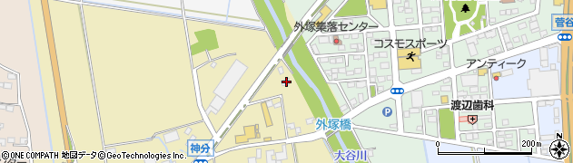 茨城県筑西市神分198-2周辺の地図