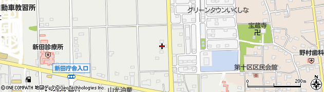 群馬県太田市新田市野井町210周辺の地図