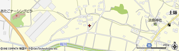 茨城県笠間市土師957周辺の地図