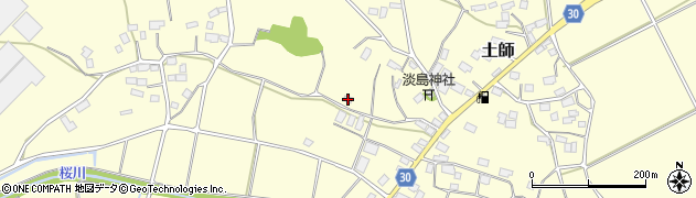 茨城県笠間市土師752周辺の地図