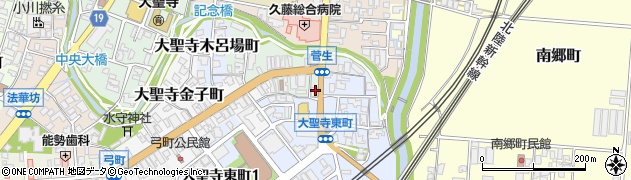 石川県加賀市大聖寺菅生周辺の地図
