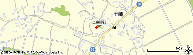 茨城県笠間市土師654周辺の地図