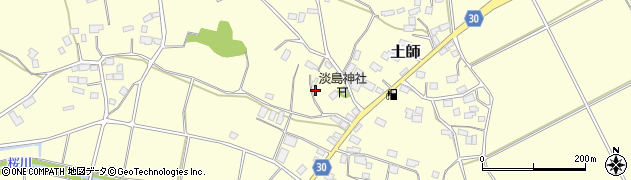 茨城県笠間市土師651周辺の地図