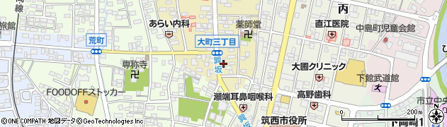 茨城県筑西市甲56周辺の地図