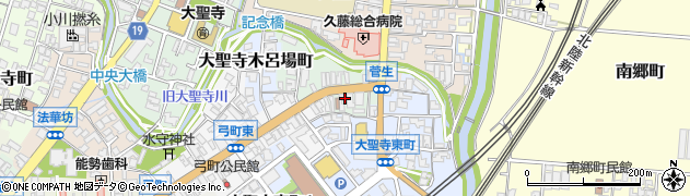 石川県加賀市大聖寺菅生町周辺の地図