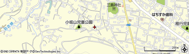 高崎市　小坂山集会所周辺の地図