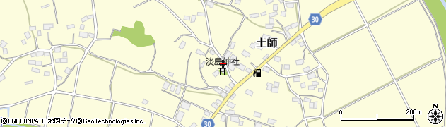 茨城県笠間市土師653周辺の地図