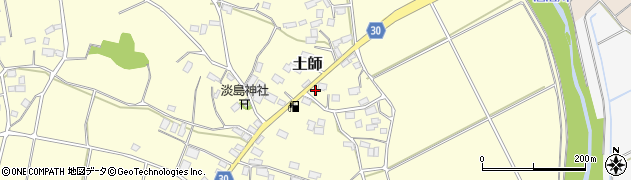 茨城県笠間市土師615周辺の地図
