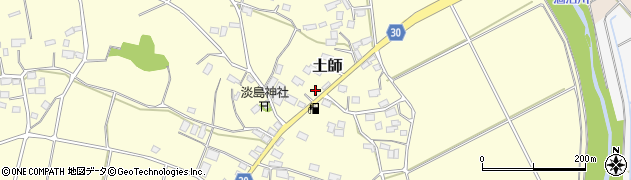 茨城県笠間市土師668周辺の地図