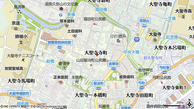 〒922-0054 石川県加賀市大聖寺寺町の地図