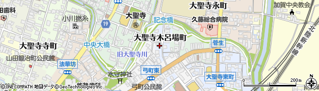 石川県加賀市大聖寺木呂場町周辺の地図