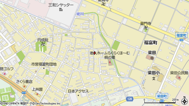 〒326-0331 栃木県足利市福富町の地図