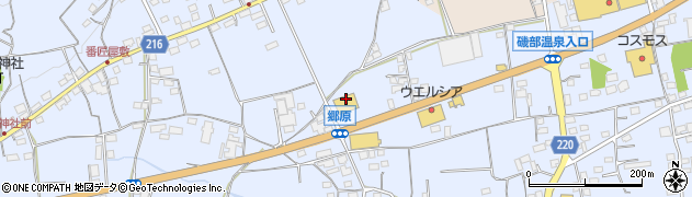 ベイシアマート安中郷原店周辺の地図