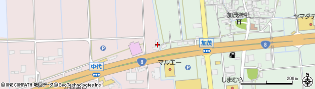 石川県加賀市中代町リ38周辺の地図