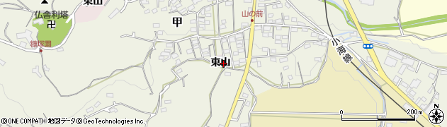 長野県小諸市東山周辺の地図