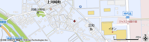石川県加賀市上河崎町（レ）周辺の地図
